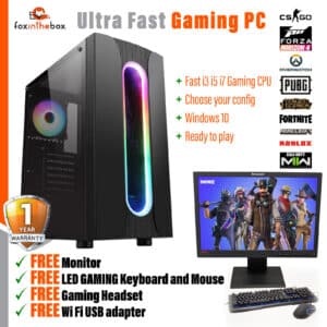 ULTRA FAST i7 i5 i3 Desktop Gaming Computer PC 16GB RAM GTX 1660 2TB Windows 10