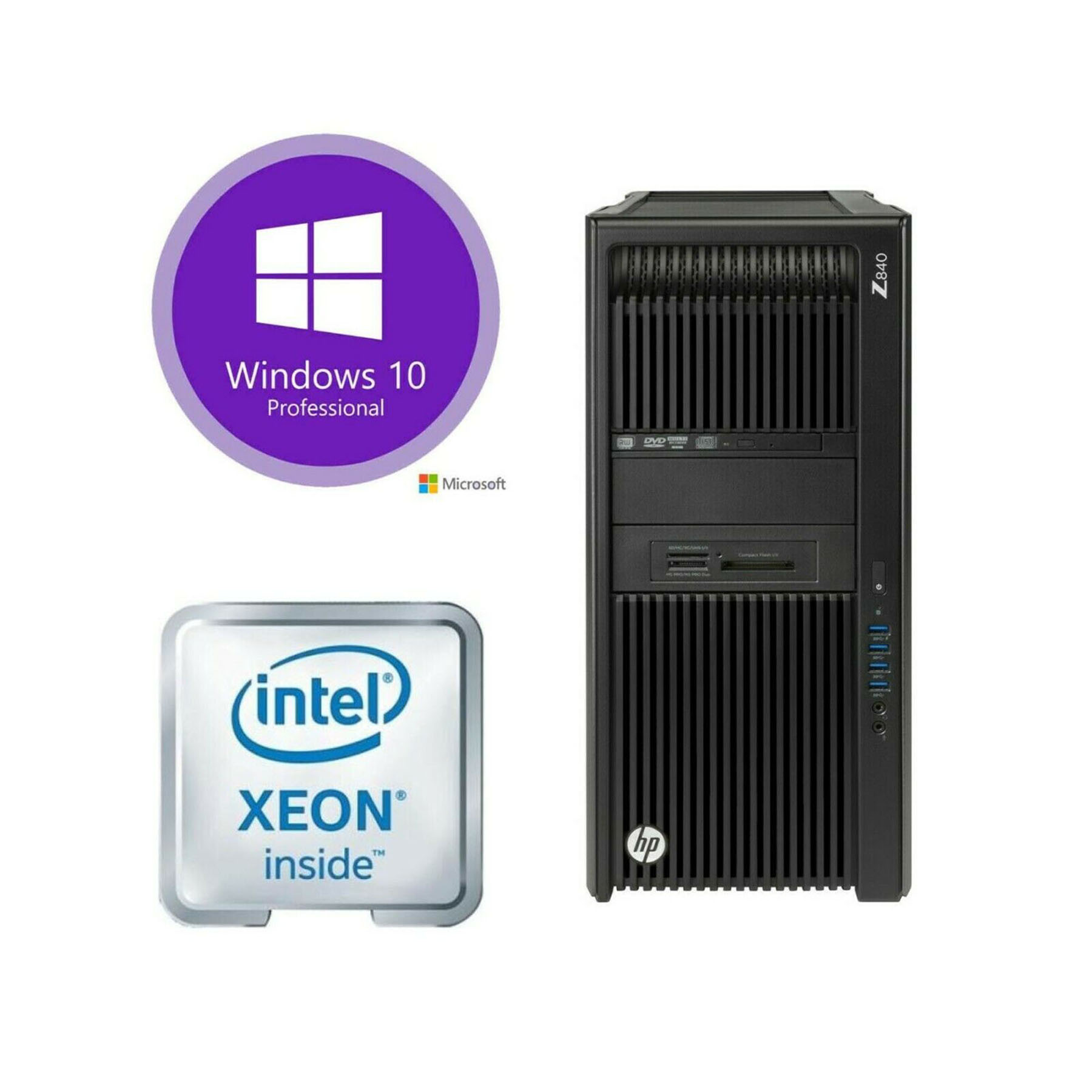 HP Z840 Workstation 2x E5-2673 v3 2.40 GHz, 64GB DDR4 500GB M.2 4TB Sata  M4000 Fox in the Box